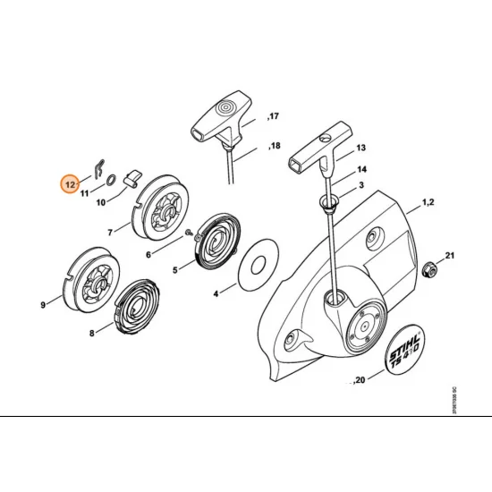 STIHL Sprężyna 1118 195 3500